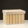 Folding box for storage, 28x38 cm N 23 cm, bamboo, lining, fabric, mix