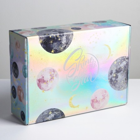 Gift folding box, packaging, “Shine”, 30.5 x 22 x 9.5 cm-3