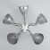 Cellular Bell 5x40W e27 chrome, black chrome 57x57x22 cm