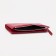 Women's wallet on the button, red color