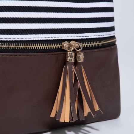 Cross-Bodi Bag on a zipper, brown color-4