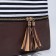 Cross-Bodi Bag on a zipper, brown color