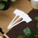 Garden signs for marking, 15 cm, set 10 pcs., Plastic, white, Greengo