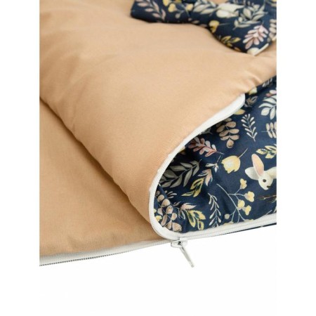 Baby sleeping bag, bunnies print, blue color-3