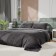 Bedding Ethel 1.5P Tencel 155*210cm, 160*245cm, 50*70cm-2pcs, black color black
