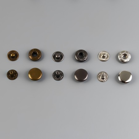 Installation buttons, alpha (S-shaped), d = 12.5 mm, 120 pcs, with the installer, in the organizer, color colorful color-4
