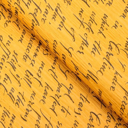 Paper Packaging Ecolux fastened "letter", yellow/black, 0.7 x 5 m-1