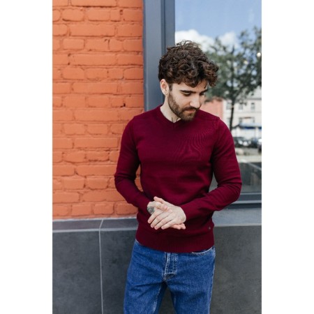 Jumper male ise, size 54, burgundy color-2
