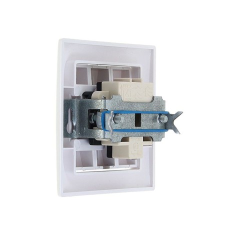 Coonsy switch Selena 8105, 10 A, 3 keys, hidden, white-1