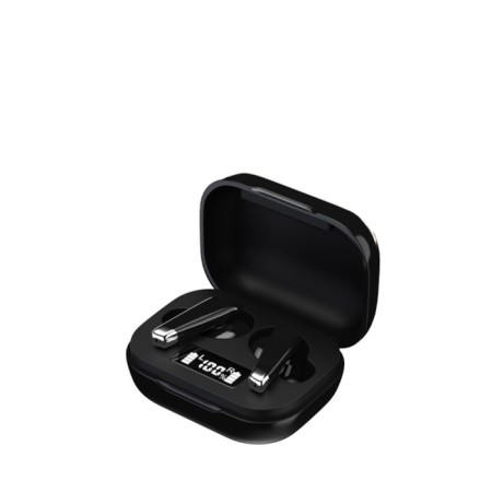 Headphones Maxvi MHF -100BT, sensor, microphone, 40/250 mAh, black - silver