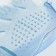 Rubber massage brush on hand, blue