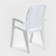 Set of garden furniture "Provence": table round diameter 65 cm + 2 chairs, white