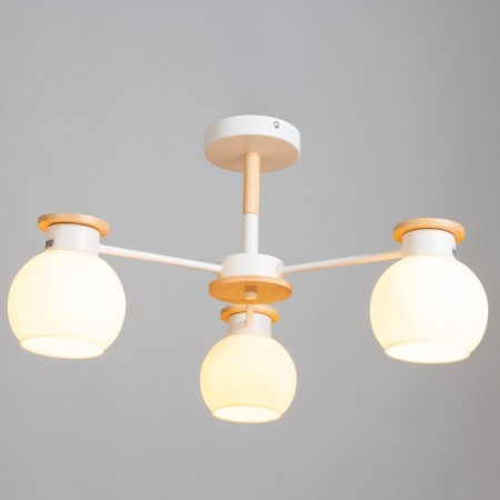 Paula chandelier 3x60W E27 white, tree 58x58x30cm-1
