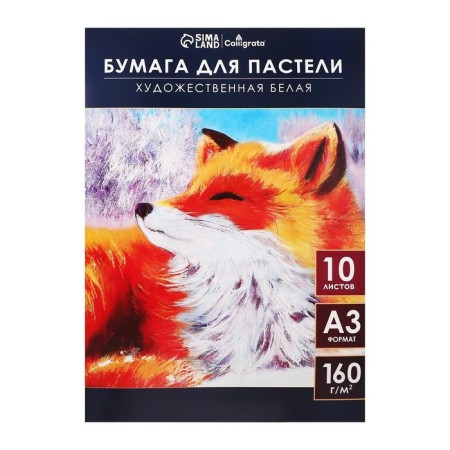 A3, 10 sheets "Fox", block 160g/m2, in the folder-1