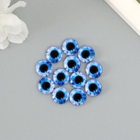 Decor (cabochon) for creativity glass "Blue Eye" d = 1.2 cm-2