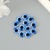 Decor (cabochon) for creativity glass "Blue Eye" d = 1.2 cm