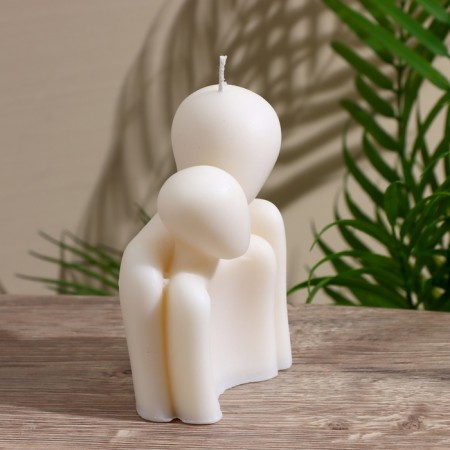 Candle "pair" 7.5x5x11 cm, paraffin-1