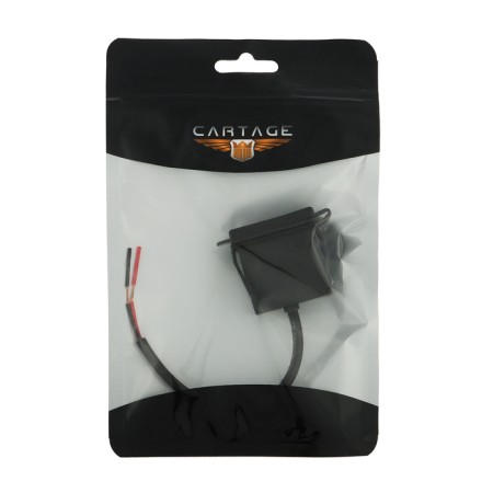 USB connector with a wire 12.5 cm, 2 PIN, 2.1 A, 5 V, black-4