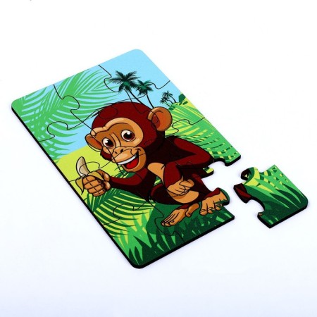 Set of puzzles "Forest Beasts", 3 puzzles, 12 details-2