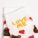 Women's socks "Love Me", white color, size 36-40