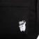 Backpack School Textile Cat, 38x27x13 cm, black color