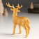 Souvenir Polystone "Golden Deer" 8.6x4.5x15 cm