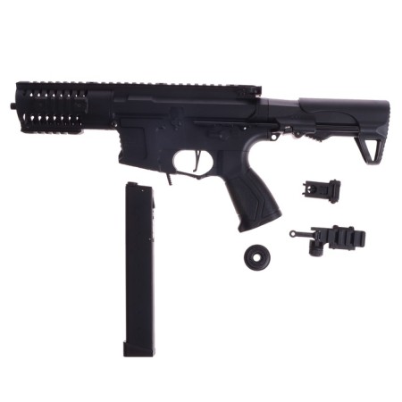 A child’s machine gun with metal elements, shoots gel bullets, battery-3