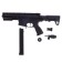 A child’s machine gun with metal elements, shoots gel bullets, battery