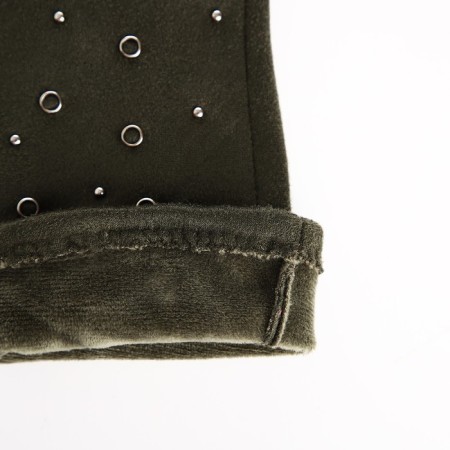 Gloves are female, dimensionless, without insulation, khaki color-2