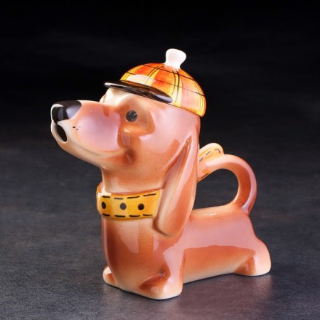 Porcelain kettle "Dachshund Motya"-1