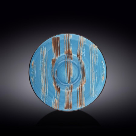 Deep plate Wilmax England Scratch, D = 24 cm, 200 ml, blue color