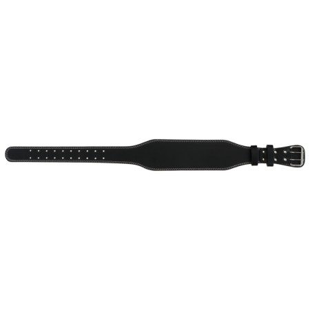 Belt for heavy athletics 120 cm, artificial leather, black color-7