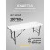 Cosmetological couch with a face for the face Massage Basic + SV, size 180 × 60 × 68-84 cm, white color