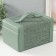 Casket to the leatherette for decorating the chest "Green" combined 23.5x16.5x14.5 cm