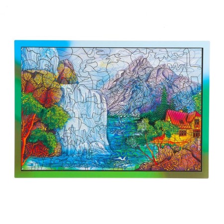 Figure puzzle "Picturesque waterfall"-2