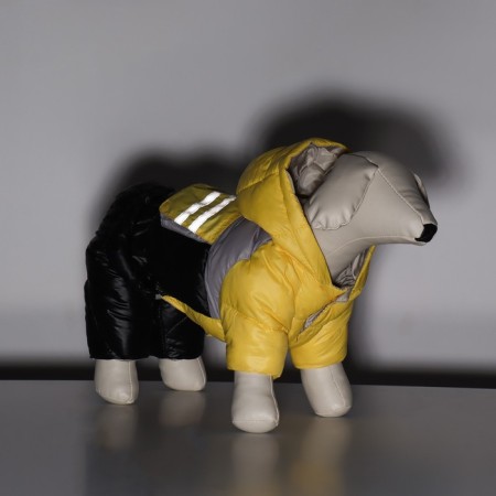 The overalls "anorax" reflective, size 18 (DS 40, OG 50, Osh 38 cm), black and yellow-13