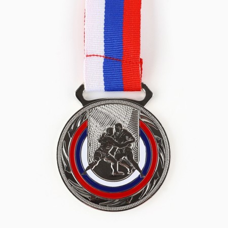 Thematic medal 195 "Struggle", silver, d = 5 cm-1