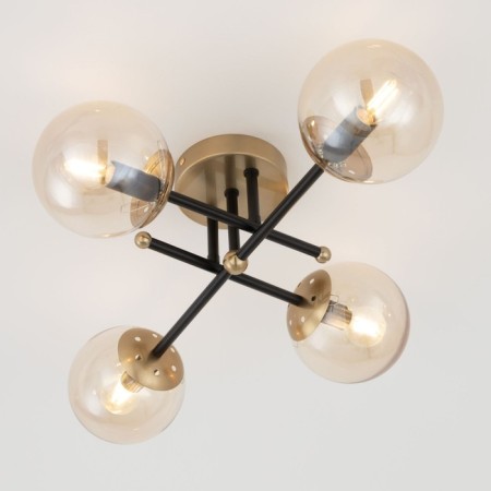 Ceiling chandelier Citilux "Pamela" CL144145, 4x40W, E14, colorful color-9