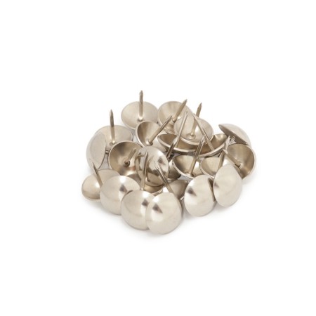 Tundra nails, decorative, 19x22 mm, chrome, 200 pcs-6