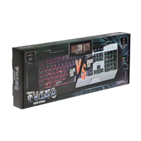 Kumo Twins K68 keyboard, game, wired, membrane, 104 keys, USB, subvar-7