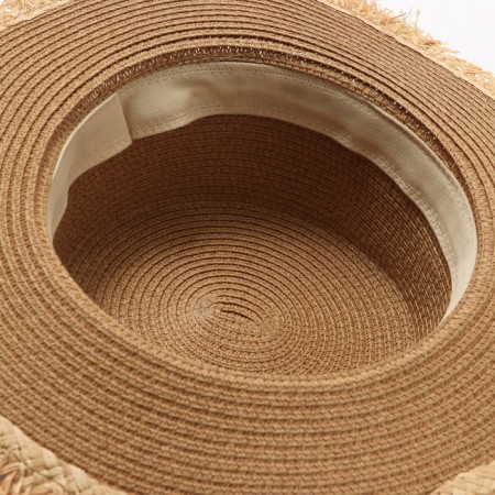 Women's hat minku, light brown color, rr 58-4