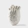Vase for flowers decorative "Anatomy", white, 14 x 20 cm