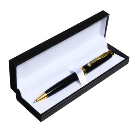 Ballic handle, gift, in the leatherette case, rotary, "file", black with gold-2