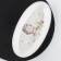 Oval shade oval "owl", 28.2 × 14.5 × 3.5 cm, white color