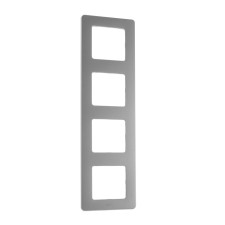 Frame Legrand Inspiria, 4 post, aluminum