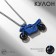 Pendant "Motocycle", the color is blue-black in silver, 70 cm