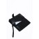Male clutch, button, black color 21x11x4cm