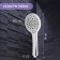 Showing watering can Zein Z421, plastic, 5 modes, chromium color