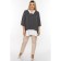 Female tunic, size 74, black and white color