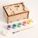 Wood painting "Tropical stories", casket